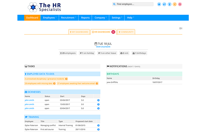 Cloud Based HR1 - The HR Specialists